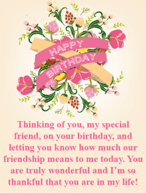  Friendship Birthday Card