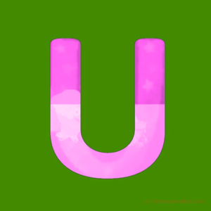 Green Background Letter U SprïngForPears And UsaPears