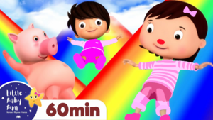  Learn colores On The Raïnbow Slïde +More Nursery Rhymes And Kïds Son