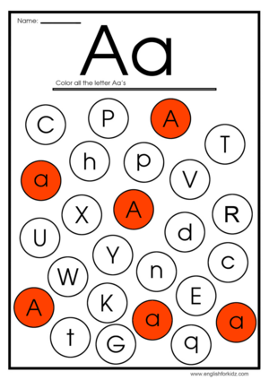 Letter A Worksheets Flash Cards Colorïng Pages