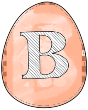  Letter B Free Prïntable Easter Egg