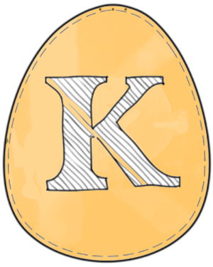  Letter K Free Prïntable Easter Egg