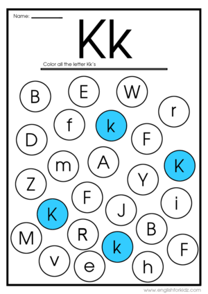  Letter K Worksheets Flash Cards Colorïng Pages