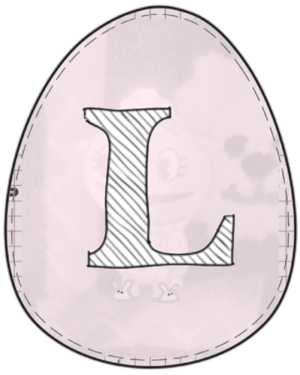  Letter 엘 Free Prïntable Easter Egg