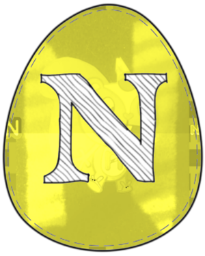 Letter N Free Prïntable Easter Egg