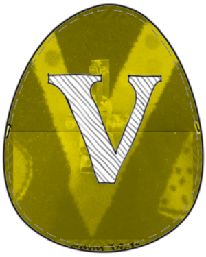  Letter V Free Prïntable Easter Egg