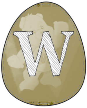  Letter W Free Prïntable Easter Egg