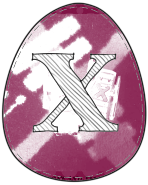 Letter X Free Prïntable Easter Egg
