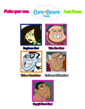  Make Your Own Care Bears Team Cast Meme Part 5