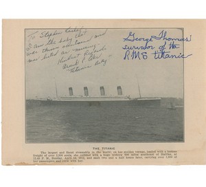  Титаник Survivor Signatures