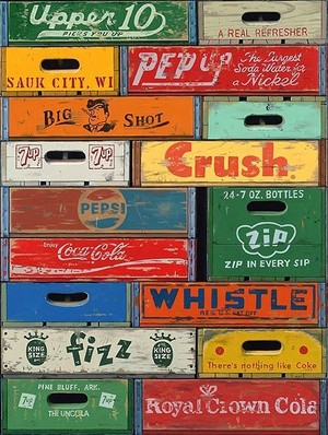  Vintage Soda Bottle Crates