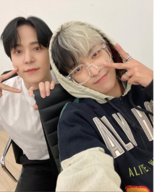  Yunho and Hongjoong w/ New Hair