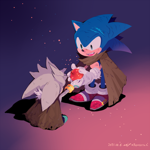  sonic and silver