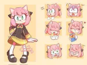  Amy Rose x Anya Forger
