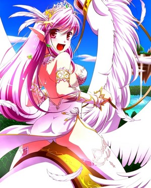  An Pretty Cute Girl riding her Beautiful Pegasus