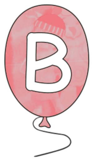  B Balloon font