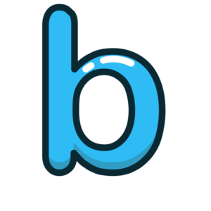  B, letter, lowercase icono