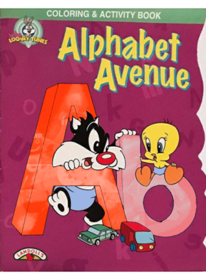  Baby Looney Tunes Alphabet Avenue Colorïng पुस्तकें
