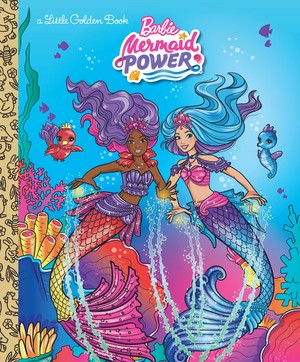  芭比娃娃 Mermaid Power a Little Golden Book