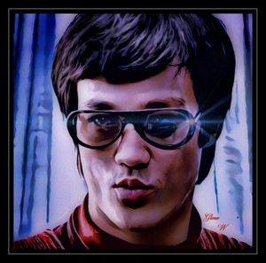  Bruce Lee closeup glasses