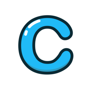  C, letter, lowercase icono