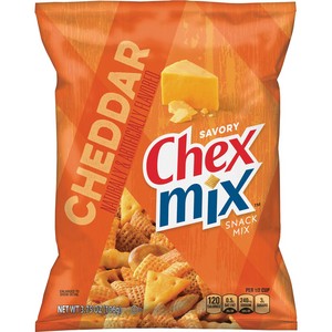  Chex Mix Snack Mix, Cheddar, Savory Snack Bag, Family Size, 15 oz