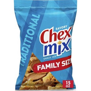  Chex Mix Snack Mix, Traditional, Savory, Family Size