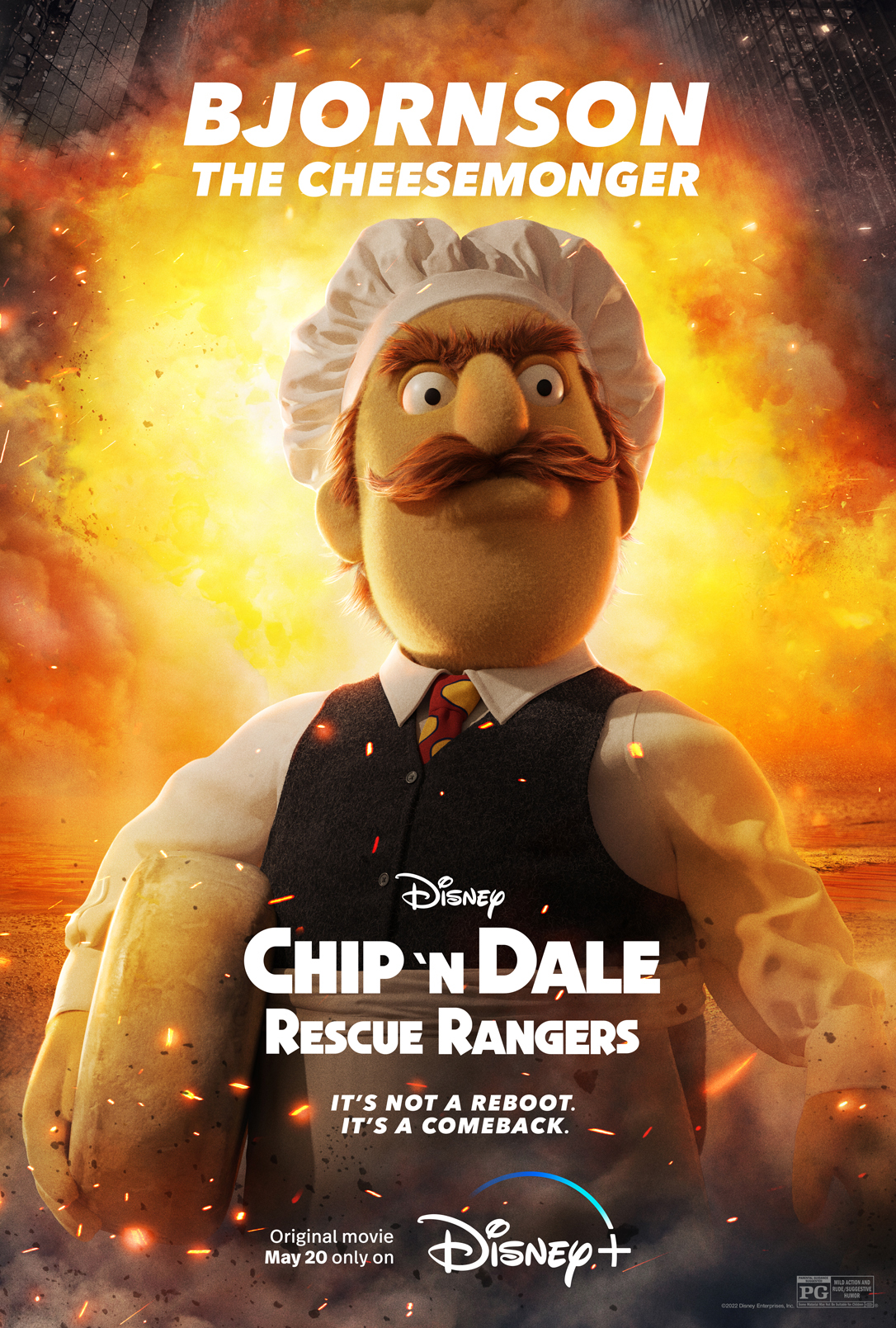 Chip n' Dale: Rescue Rangers (2022) Character Poster - Bjornson the Cheesemonger