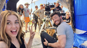  Chris Evans and Ana De Armas on set of Ghosted | May 1, 2022