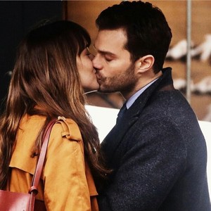 Christian and Ana kissing pics(me)