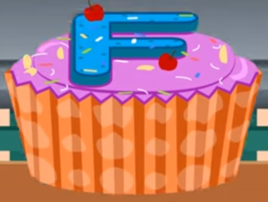  cupcake, kek cawan F