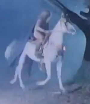 Dyala riding an Horse