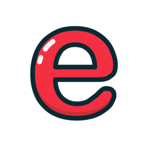  E, letter, lowercase आइकन