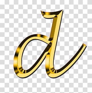  Золото letter d, Small Letter D, alphabet png