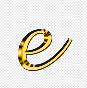  স্বর্ণ letter e, Small Letter E, alphabet png