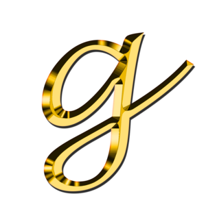  dhahabu letter g, Small Letter G, alphabet png
