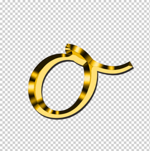 Gold letter o, Small Letter O, alphabet png