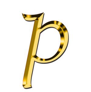  Gold letter p, Small Letter P, alphabet png