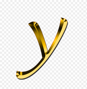  dhahabu letter y, Small Letter Y, alphabet png