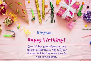  Happy Birthday Kirsten 🎂🍰🎈🎁 💕