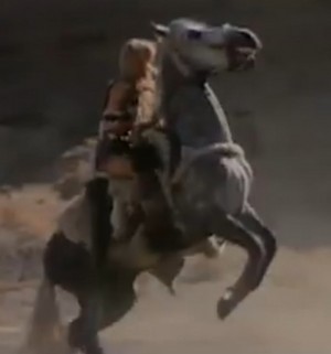  Hundra riding her Horse