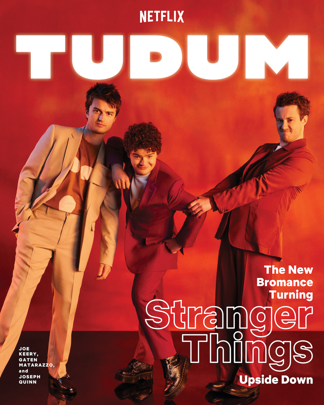 Joe Keery, Gaten Matarazzo and Joseph Quinn - Tudum Cover - 2022
