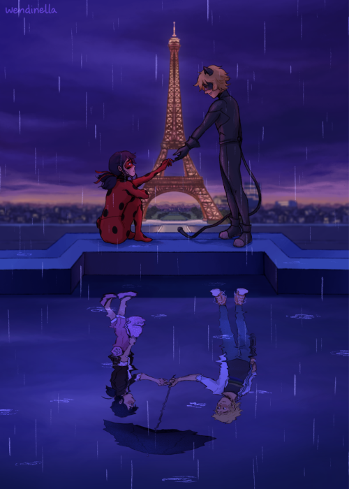 Ladybug/Marinette and Chat Noir/Adrien