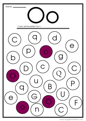  Letter O Worksheets Flash Cards Colorïng Pages