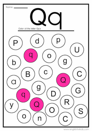  Letter Q Worksheets Flash Cards Colorïng Pages