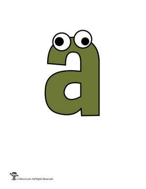  Lowercase Cartoon Letter a