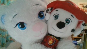  Me, Elsa oso, oso de and Marshall came to send tu lots of friendship magic