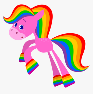 Rainbow Horse Baby First, HD Png Download