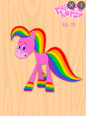  arco iris, arco-íris Horse Whirlwind of as cores TV Episode 2013