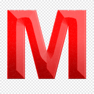  Red Letter M png imagens
